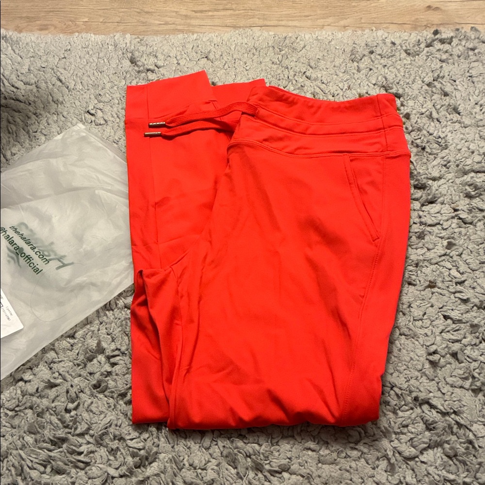 Halara Poinsettia Red Jogger Pants